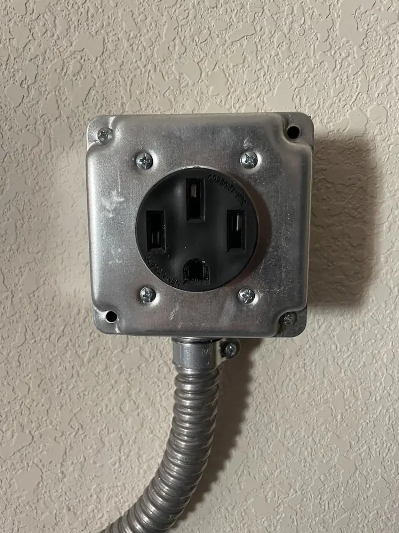 NEMA 14-50 outlet installed for Smart Home Electrical in Canby